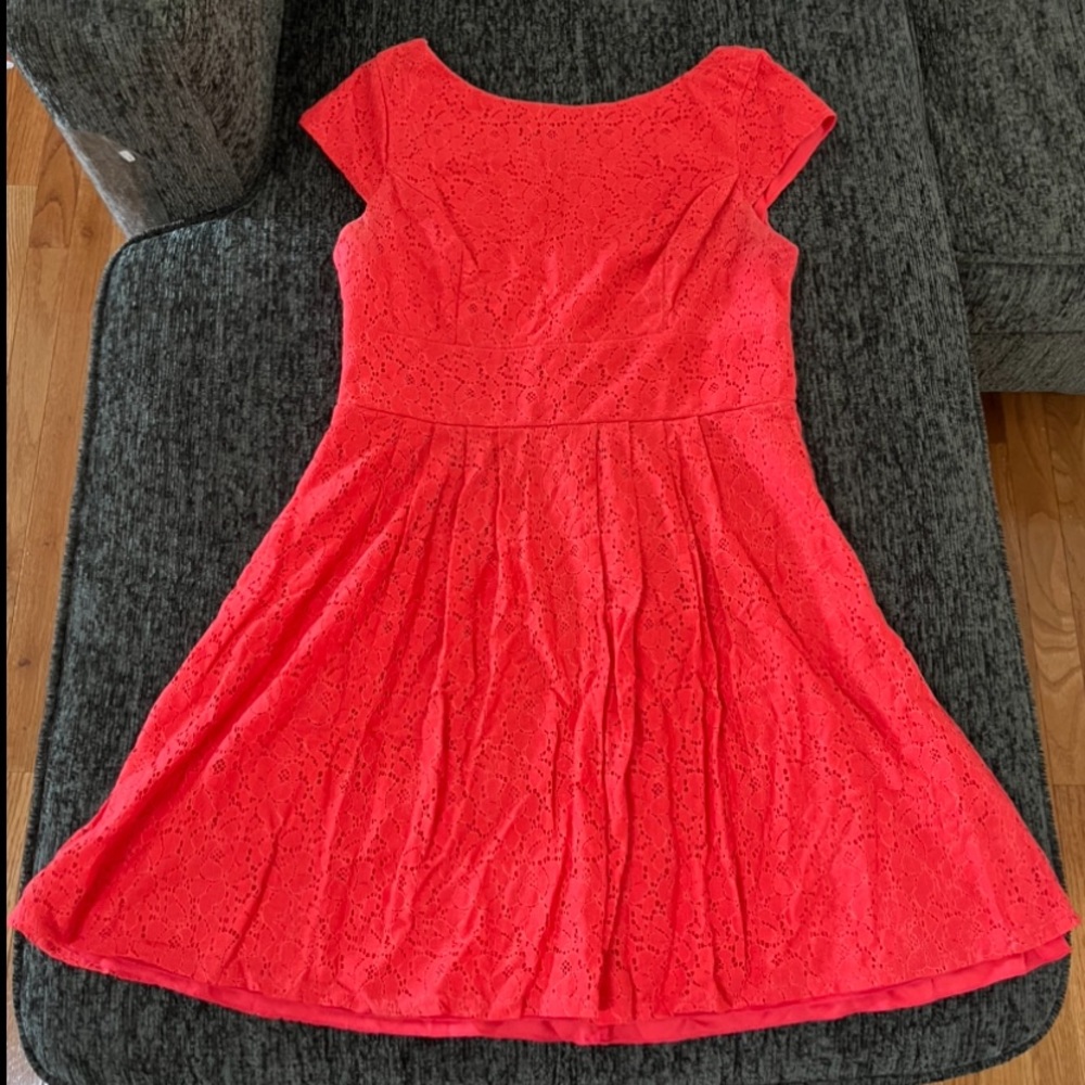Dress Barn Coral Lace Dress